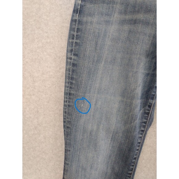 KUT from the Kloth Women Farrah Baby Bootcut Jeans 10 Blue Distressed 33x29 - Picture 7 of 12